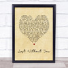 Freya Ridings Lost Without You Vintage Heart Song Lyric Print