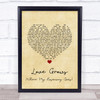 Edison Lighthouse Love Grows (Where My Rosemary Goes) Vintage Heart Song Lyric Quote Music Print