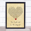 Rod Stewart The First Cut Is The Deepest Vintage Heart Song Lyric Quote Music Print