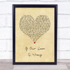 Calum Scott If Our Love Is Wrong Vintage Heart Song Lyric Quote Music Print