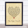 The Drifters This Magic Moment Vintage Heart Song Lyric Quote Music Poster Print