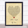 Josh Groban All I Ask Of You Vintage Heart Song Lyric Wall Art Print