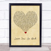 Ezra Furman Love You So Bad Vintage Heart Song Lyric Wall Art Print