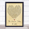 The Winner Takes It All ABBA Vintage Heart Quote Song Lyric Print