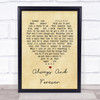 Always And Forever Luther Vandross Vintage Heart Song Lyric Quote Print