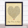 Kiss From A Rose Seal Vintage Heart Song Lyric Quote Print