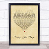Foo Fighters Times Like These Vintage Heart Song Lyric Quote Print