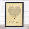 Soft Cell Tainted Love Vintage Heart Song Lyric Quote Print