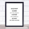 One Umbrella Quote Print Poster Typography Word Art Picture