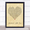 Van Morrison Someone Like You Vintage Heart Song Lyric Quote Print
