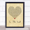 Linkin Park In The End Vintage Heart Song Lyric Quote Print