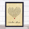 Heather Nova Winter Blue Vintage Heart Song Lyric Quote Print