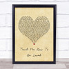 Rebecca Ferguson Teach Me How To Be Loved Vintage Heart Song Lyric Quote Print