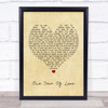Queen One Year Of Love Vintage Heart Quote Song Lyric Print