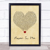 Rebecca Lawrence Power In Me Vintage Heart Song Lyric Print