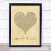 Passenger Life's For The Living Vintage Heart Song Lyric Print