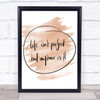 Perfect Hair Quote Print Watercolour Wall Art
