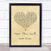 Travis Tritt More Than You'll Ever Know Vintage Heart Song Lyric Print