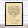 Vanessa Williams Save The Best For Last Vintage Heart Song Lyric Print