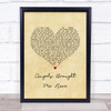 Guy Sebastian Angels Brought Me Here Vintage Heart Song Lyric Print