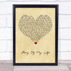 Bon Jovi Story Of My Life Vintage Heart Song Lyric Print