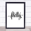 Pretty Quote Print Poster Typography Word Art Picture
