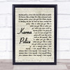 Karma Police Radiohead Script Quote Song Lyric Print