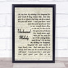 The Righteous Brothers Unchained Melody Quote Song Lyric Print