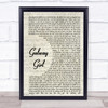 Ed Sheeran Galway Girl Quote Song Lyric Print