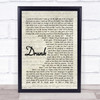 Ed Sheeran Drunk Quote Song Lyric Print