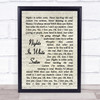 Moody Blues Nights In White Satin Vintage Script Song Lyric Quote Print