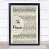 Foo Fighters The Pretender Song Lyric Vintage Script Quote Print