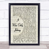 Rod Stewart I Was Only Joking Song Lyric Vintage Script Quote Print