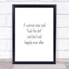 A Woman Once Said Quote Print Poster Typography Word Art Picture A Woman Once Said Quote Print Poster Typography Word Art Picture