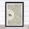 The Gaslight Anthem Mae Vintage Script Song Lyric Print