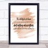 Ability To Sit Down Quote Print Watercolour Wall Art