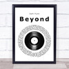 Daft Punk Beyond Vinyl Record Song Lyric Print