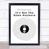 Rex Orange County It's Not The Same Anymore Vinyl Record Song Lyric Wall Art Print