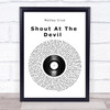 Motley Crue Shout At The Devil Vinyl Record Song Lyric Wall Art Print