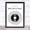 Parker McCollum Hell Of A Year Vinyl Record Song Lyric Print