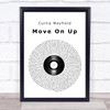 Curtis Mayfield Move On Up Vinyl Record Song Lyric Print