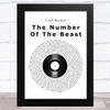 Iron Maiden The Number Of The Beast Vinyl Record Song Lyric Music Art Print