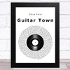 Steve Earle Guitar Town Vinyl Record Song Lyric Music Art Print