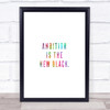 Ambition Is The New Black Rainbow Quote Print Ambition Is The New Black Rainbow Quote Print