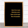 Attract What You Expect Quote Print Black & Gold Wall Art Picture