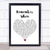 Wallows Remember When White Heart Song Lyric Quote Music Print