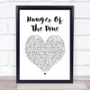 alt-J Hunger Of The Pine White Heart Song Lyric Wall Art Print