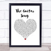 Texas The Guitar Song White Heart Song Lyric Wall Art Print