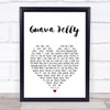 Johnny Nash Guava Jelly White Heart Song Lyric Wall Art Print