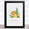 Me And My Daddy Lions Dad Father's Day Gift Wall Art Print